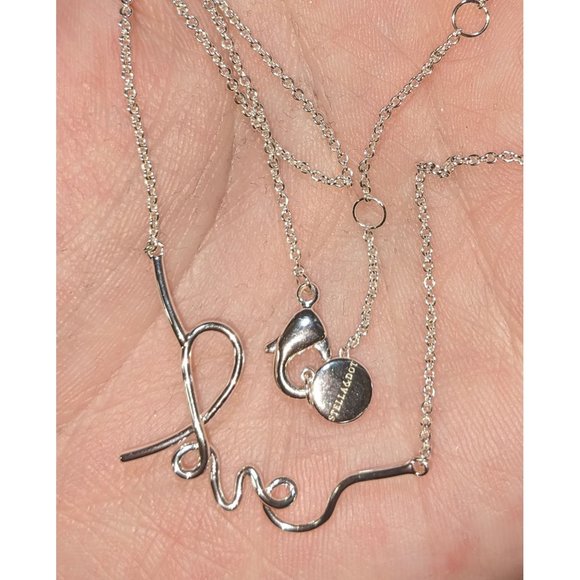 Stella & Dot Silver Love Necklace - Picture 1 of 5